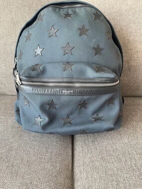 Saint Laurent Black Star Appliqué Backpack
